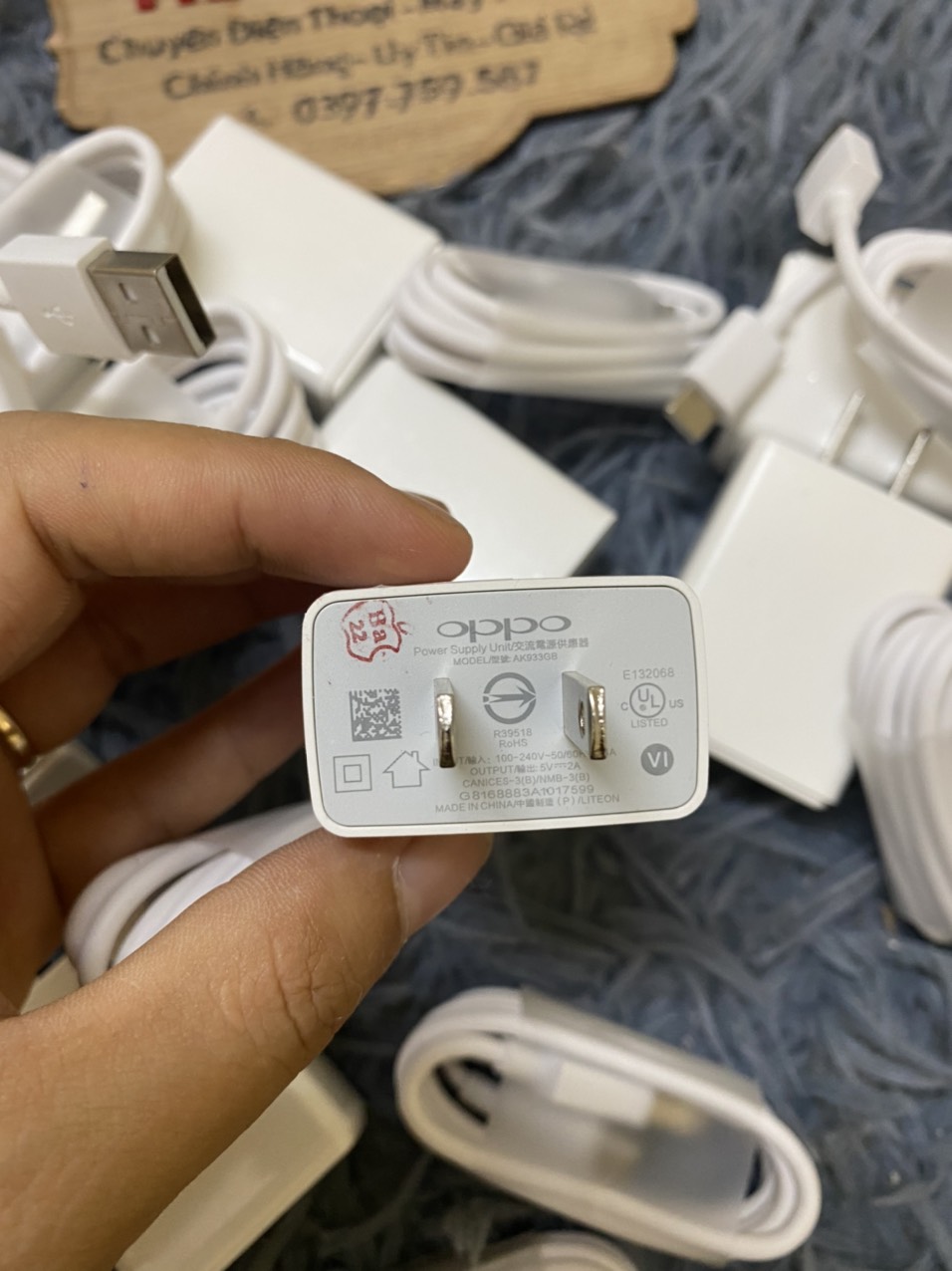 Bộ sạc oppo 5v- 2a chính hãng