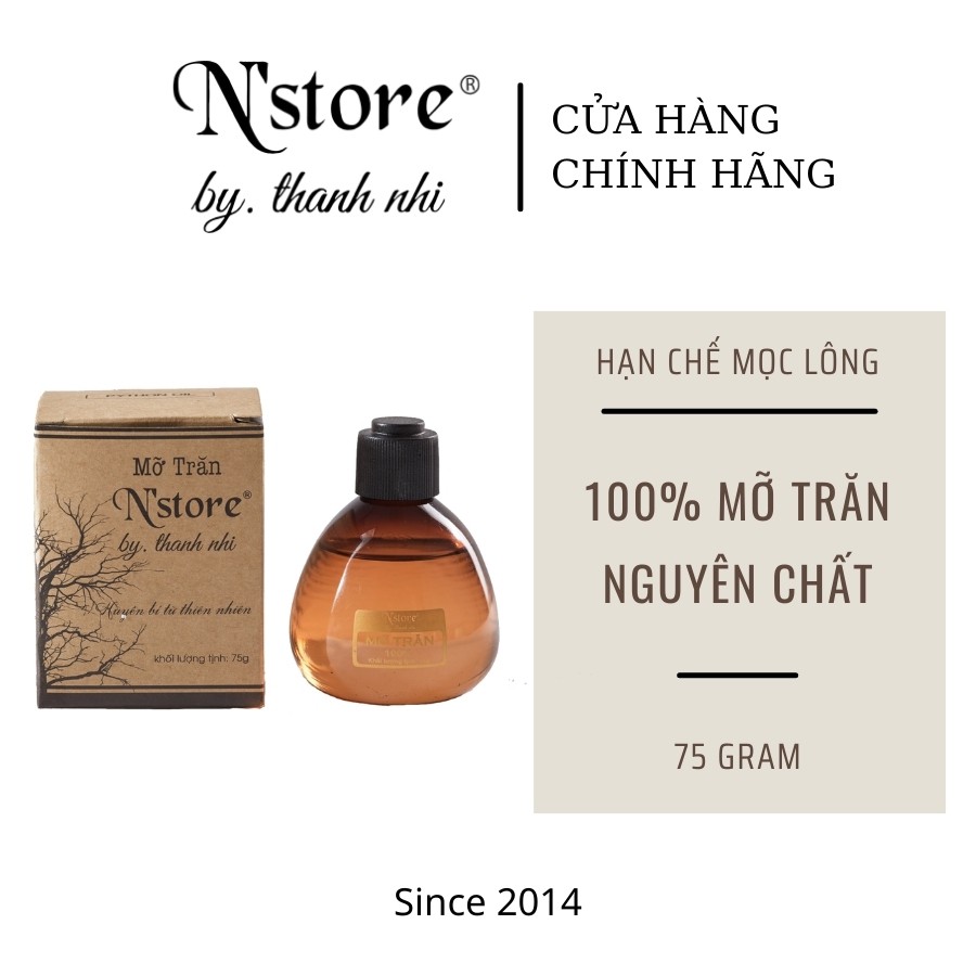 Mỡ trăn nguyên chất N'store, triệt lông, mờ rạn da, lành vết bỏng,lành nứt gót chân nước ăn chân hiệu quả TẶNG KÈM hướng dẫn sử dụng