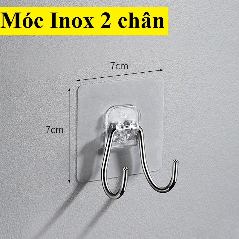 Móc treo dán tường 2 chân - Móc treo quần áo - Móc treo đồ thông minh