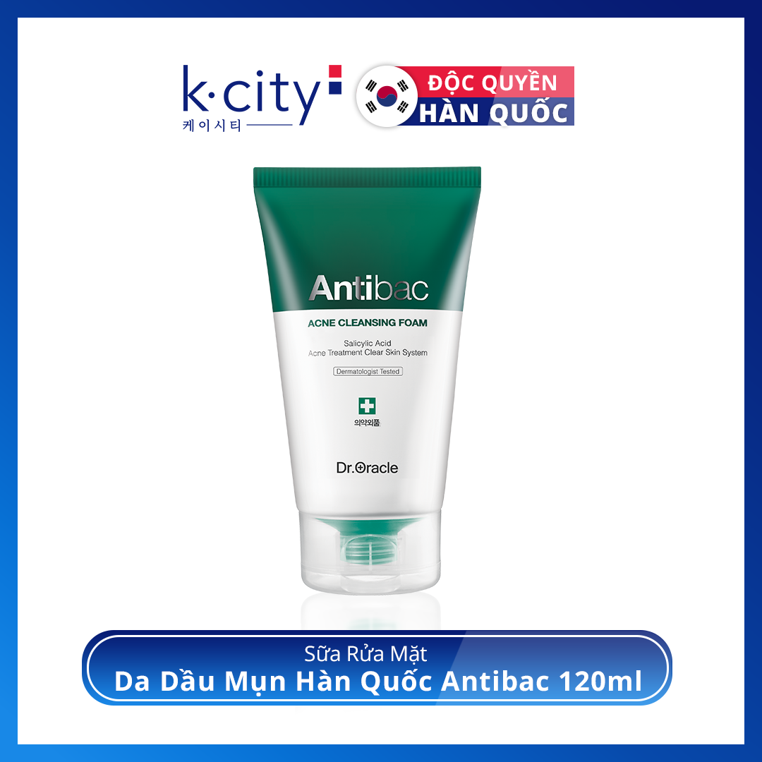 Sữa Rửa Mặt Da Dầu Mụn Hàn Quốc Antibac 120ml