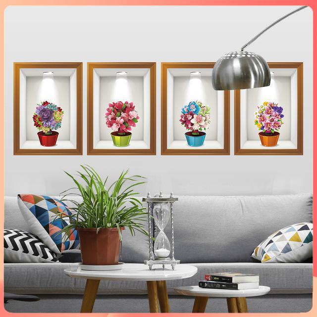 Decal Dán Tường Trang Trí Phòng Khách Decal Trang Trí Cửa Hàng