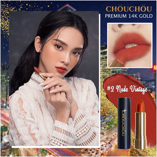 Son Thỏi Chou Chou #2 nude vintage Premium Matte 14k Gold Edition 3.5g