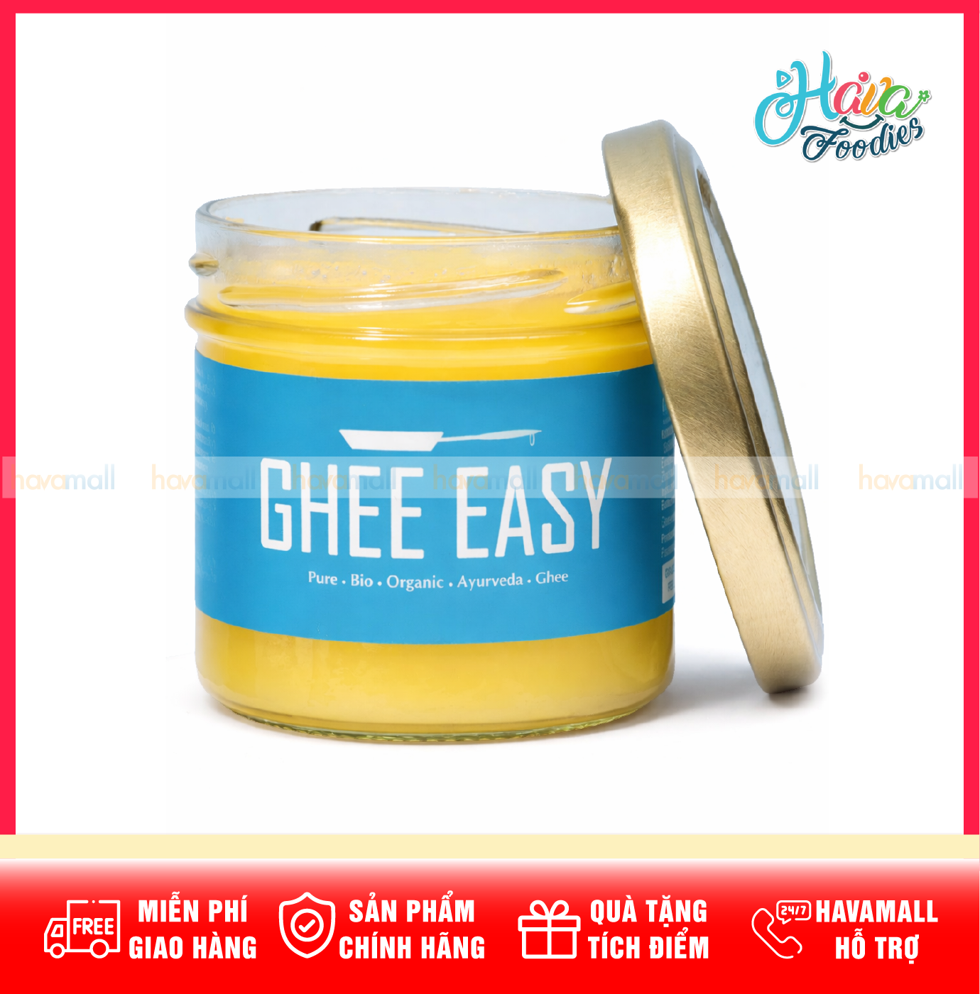 Bơ Ghee Hữu Cơ Nguyên Chất Ghee Easy 100g – Ghee Easy Bio Organic Ghee