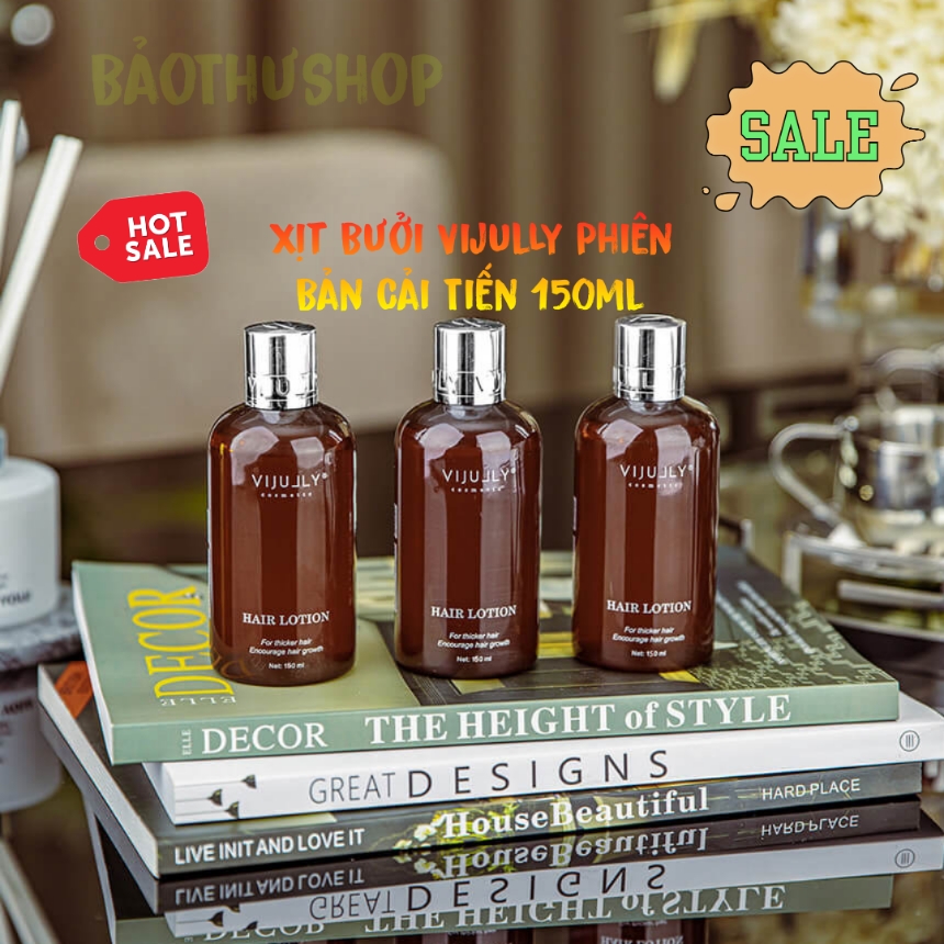 Tinh dầu bưởi Vijully 150ml Xịt bưởi Vijully Chính Hãng - Kích mọc tóc nhanh & giảm rụng tóc
