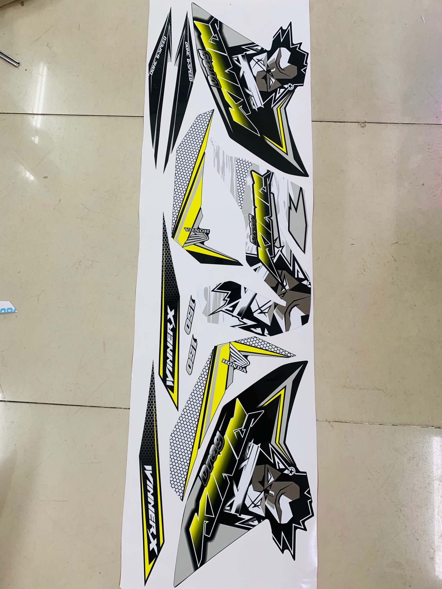 Tem rời winnerX kingdrag bản 3 lớp bóng hoặc nhám cao cấp