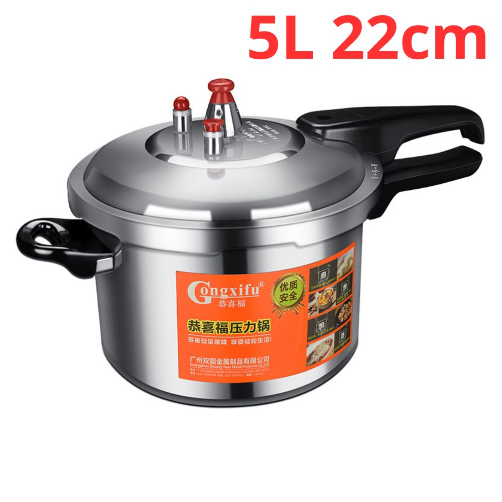 Nồi áp suất ga Gongxifu dung tích 5L 22cm hợp kim nhôm sử dụng bếp hồng ngoại, bếp gas