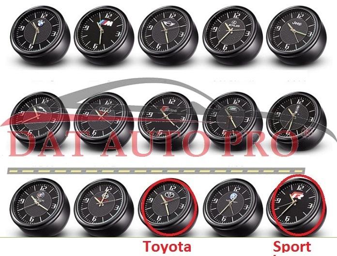 Đồng hồ logo các hãng xe trang trí ô tô Honda,.