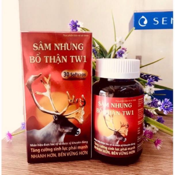 Sâm nhung bổ thận TW1 Bổ thận tráng dương mạnh gân cốt Lọ 30 viên