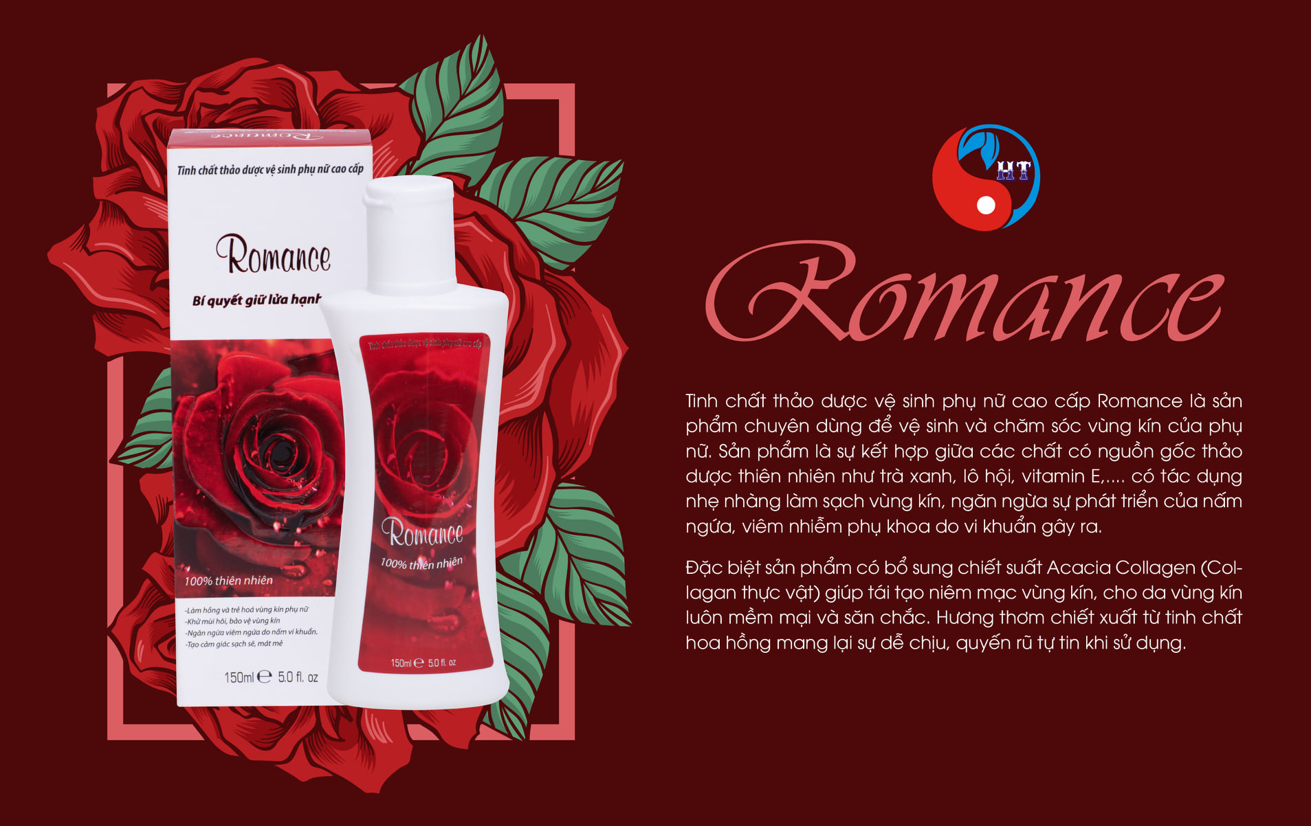 Nước rửa vệ sinh phụ nữ Romance Hằng Thu Pharma 150ml