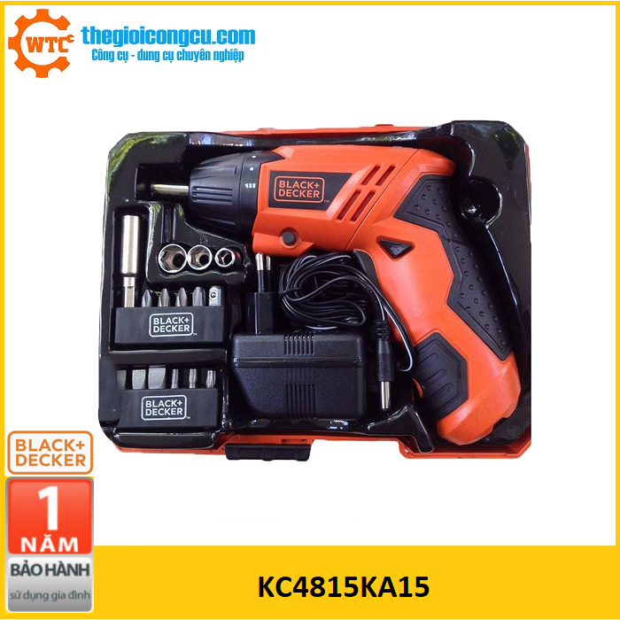 Máy vặn vít 4.8V Black&Decker KC4815KA15