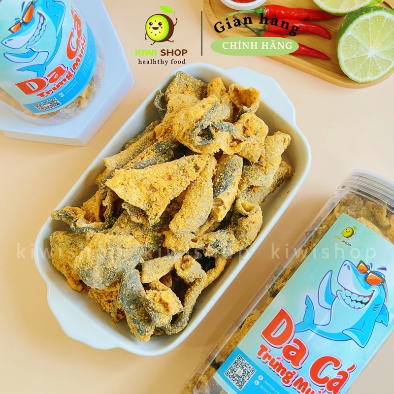 Da cá trứng muối hàng ngon hũ 250gr - ăn vặt không chán