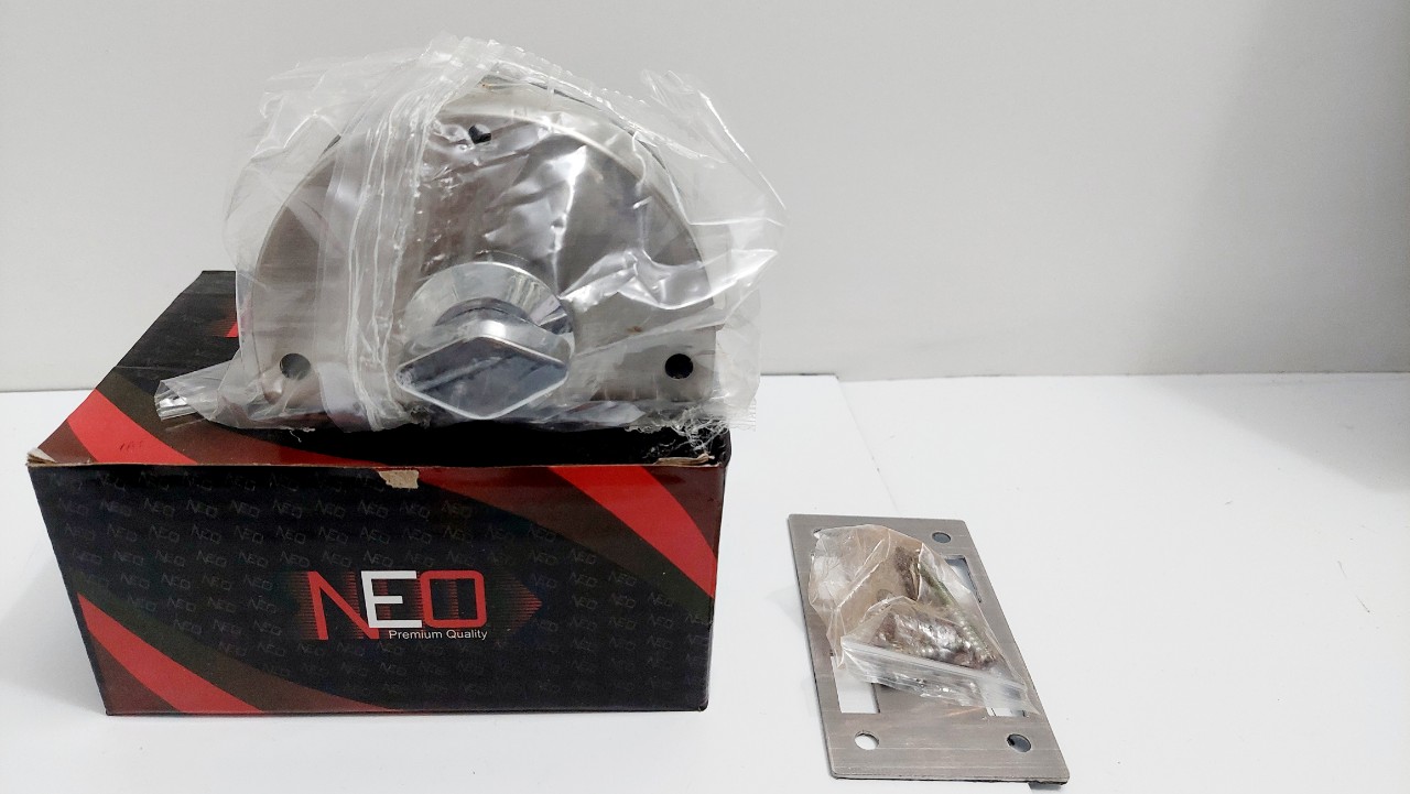 Khóa cửa lùa kính cường lực 1 cánh - Khóa bán nguyệt đơn NEO Premium Quality