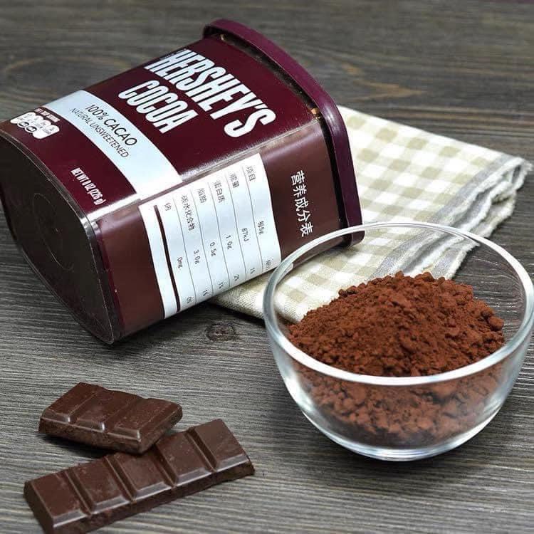 Bột Cacao nguyên chất Bột Cacao Đắng Nguyên Chất Hershey's Hộp 226gr đẹp da, chống oxy hóa