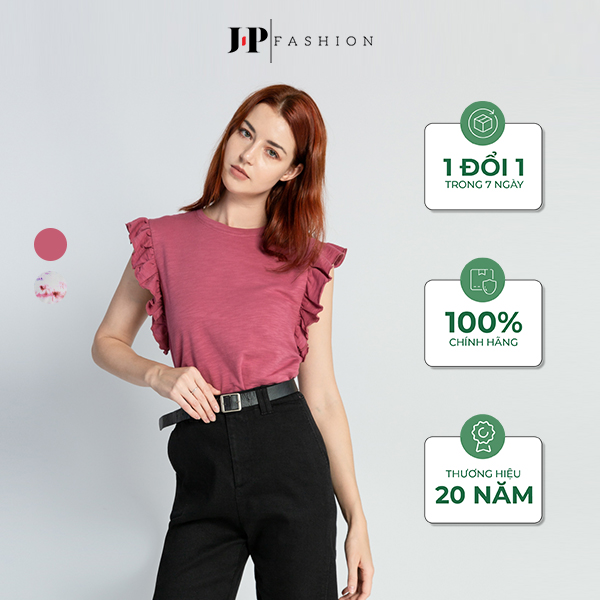 Áo thun nữ sát nách phối bèo j-p fashion 10207030