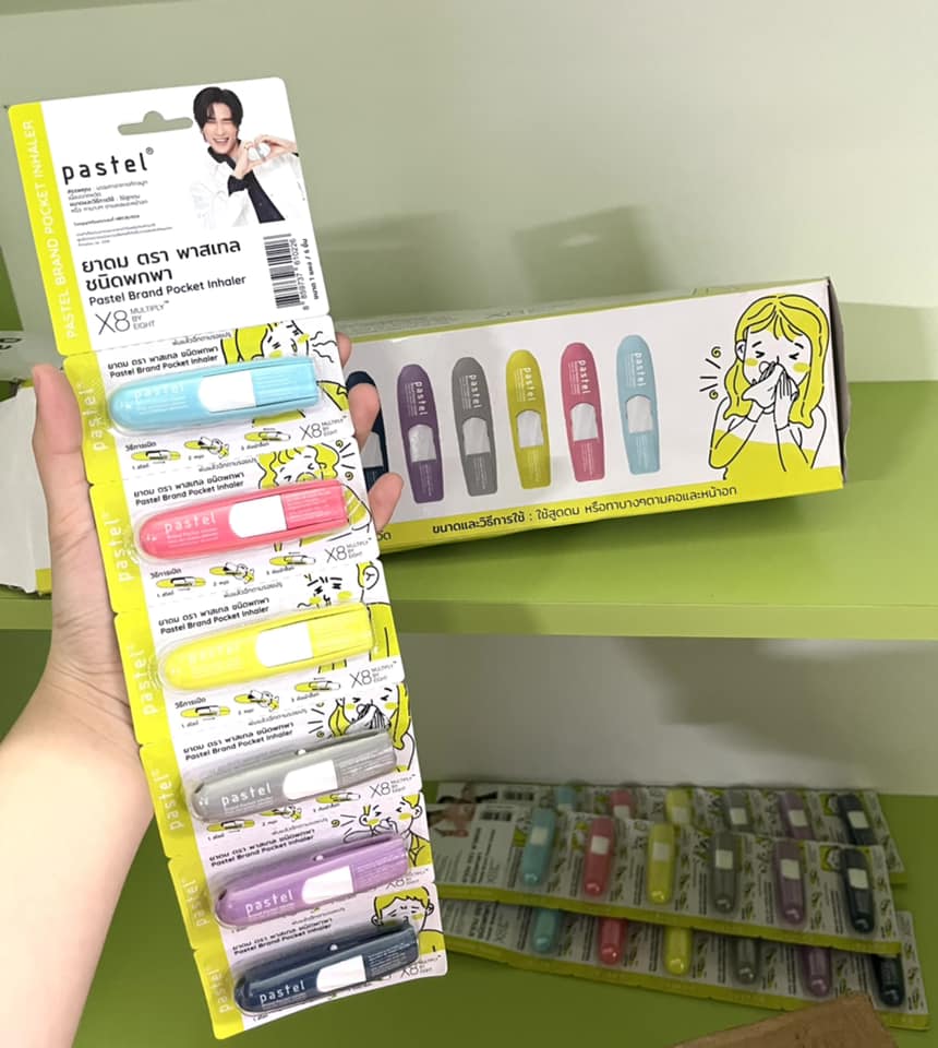 01 Ống hít thông mũi PASTEL Thái Lan - Ống hít PASTEL POCKET INHALER