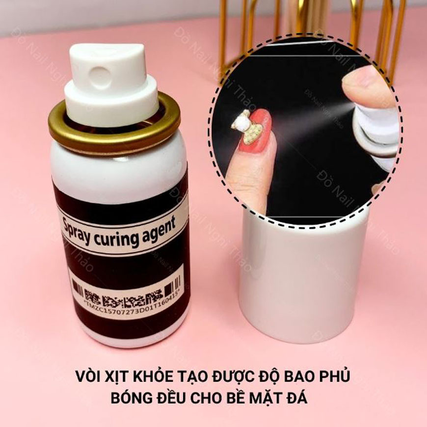 Chai xịt sáng đá,khô keo DD 50ml thiết kế dạng xịt dễ sử dụng - Chai Xịt Sáng Đá Nail