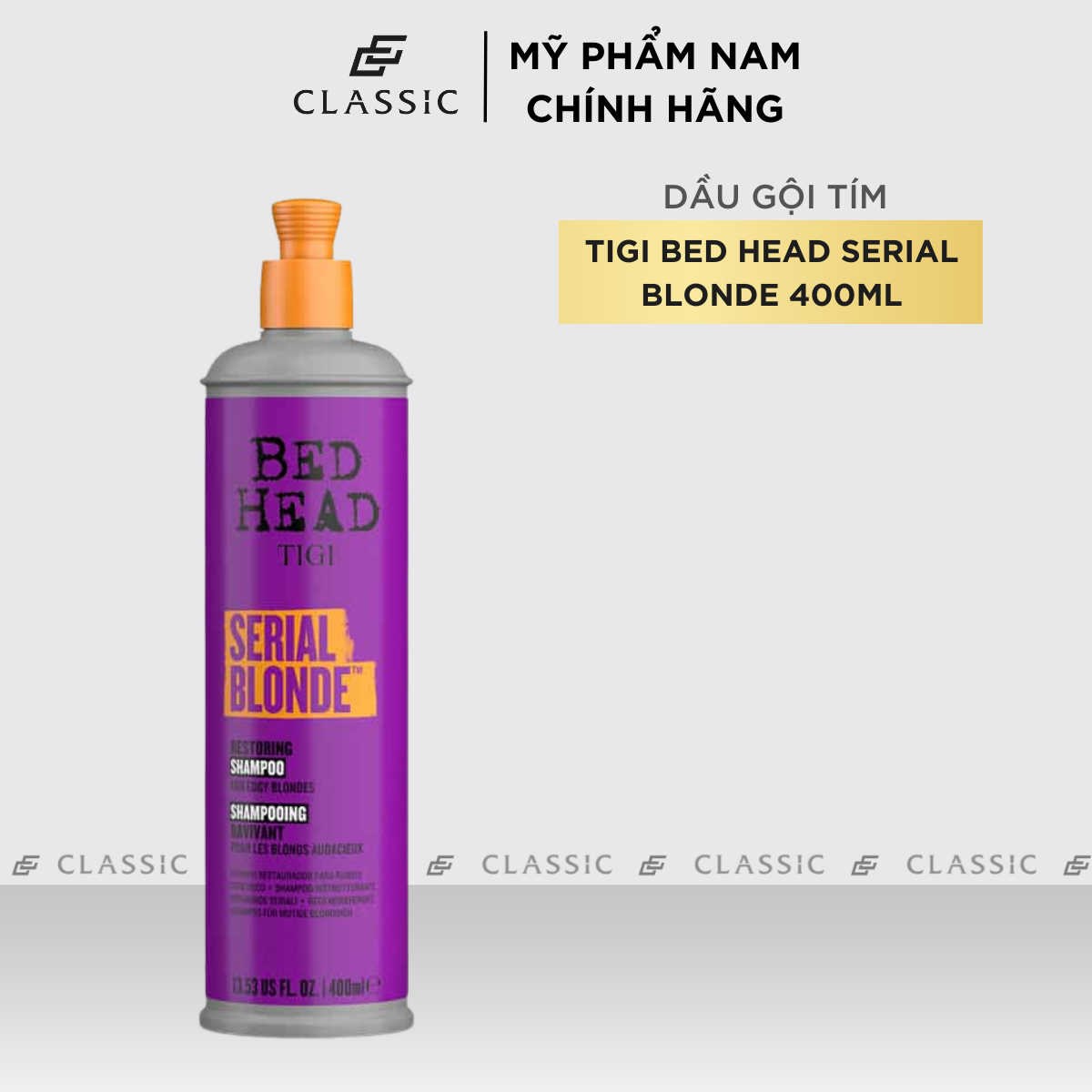 Combo Dầu Gội Xả Tím Tigi Bed Head Serial Blonde