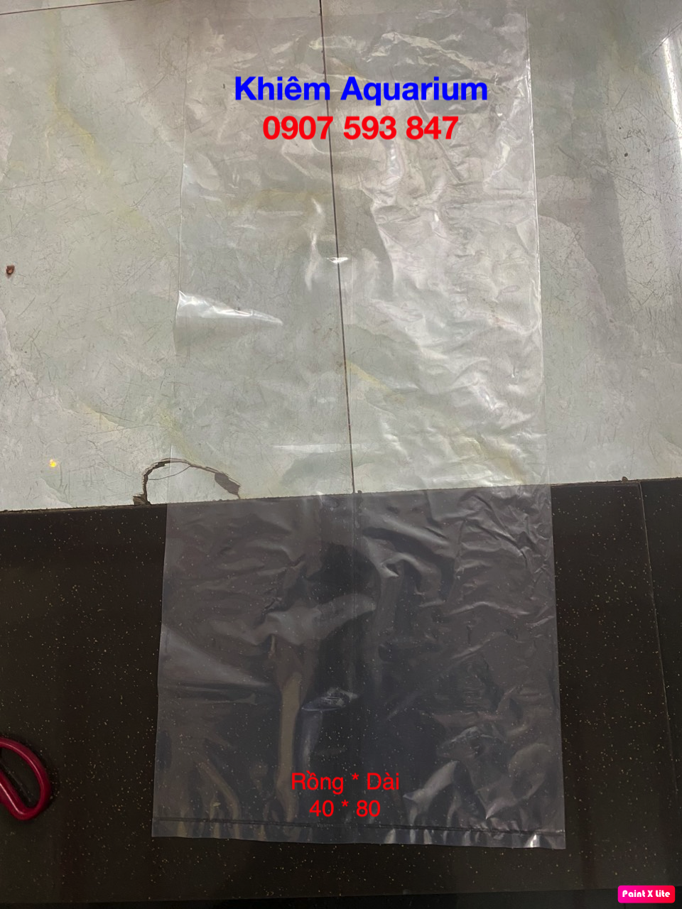 Bao đóng cá cảnh, guppy, cá vàng, Koi nhiều kích thước