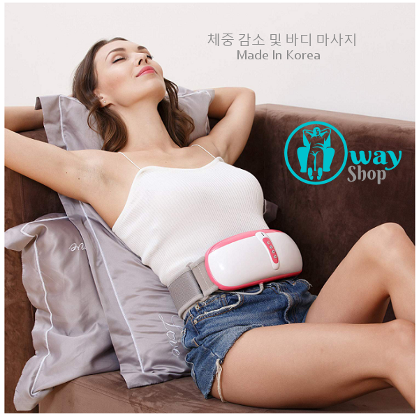 Đai rung bụng massage giảm béo ASY Hàn Quốc xoay 360 độ có hồng ngoại