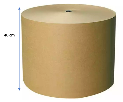 1Kg giấy xi măng kraft ngoại dạng cuộn dày và dai dùng bọc hàng, gói tập, cắt rập may, gói quà handmade, gói hoa