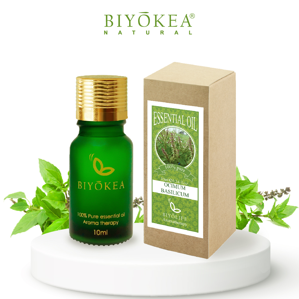 Tinh Dầu Húng Quế Biyokea Xông Thơm Phòng, Đuổi Muỗi