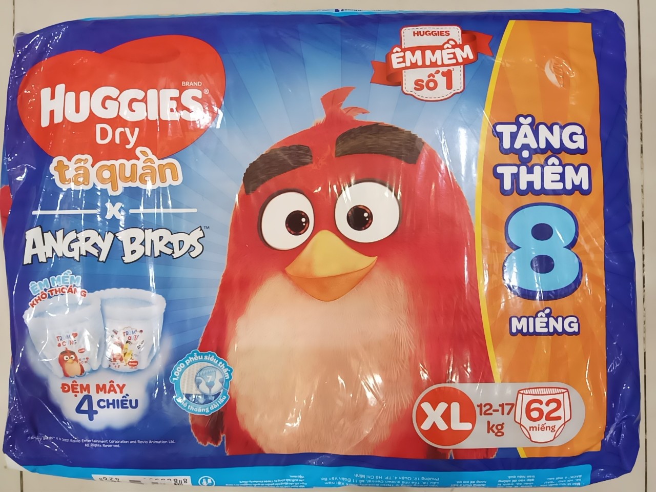 Huggies dry best sale pants angry birds