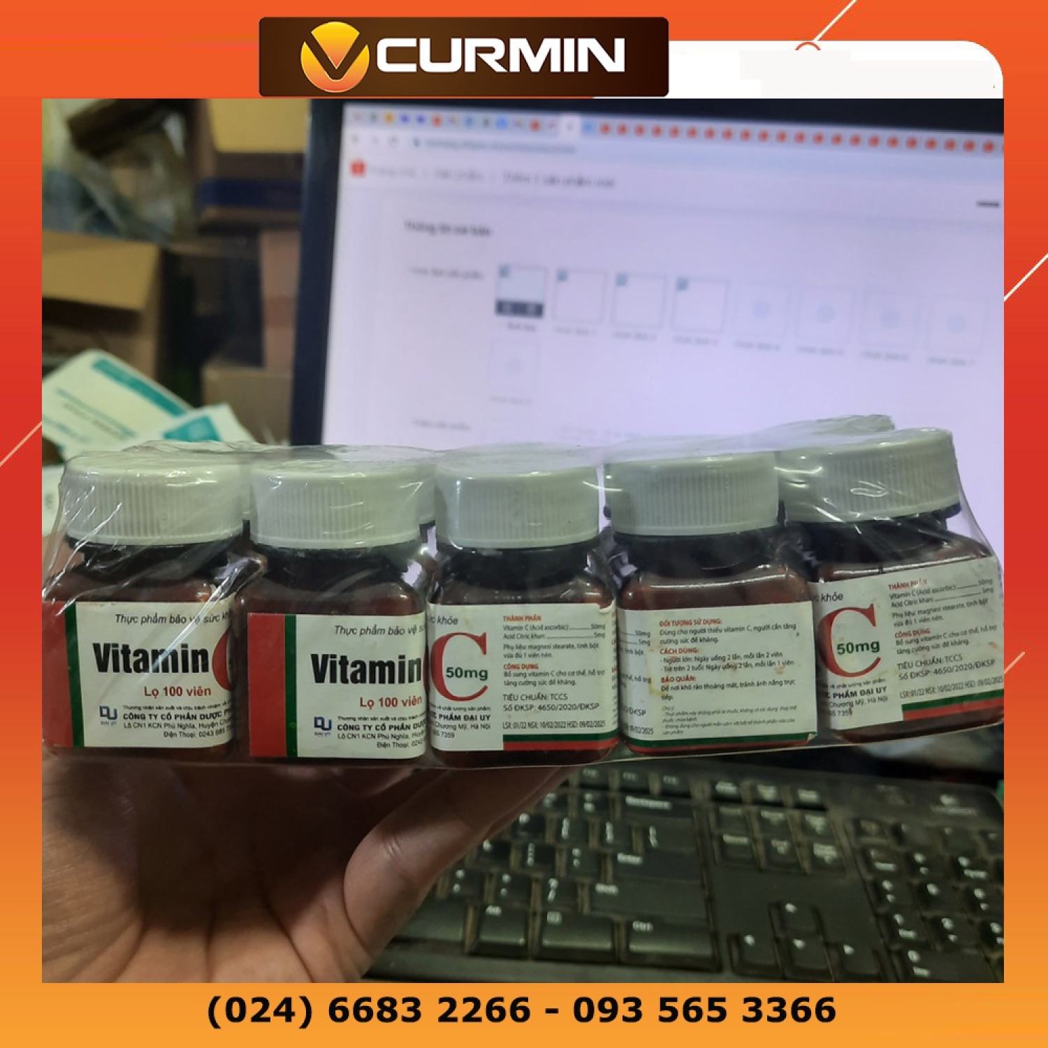 10 lọ Vitamin C Đại Uy bồi bổ sức khỏe, tăng sức đề kháng