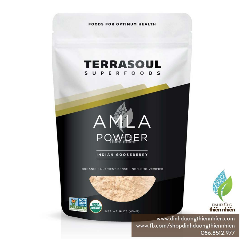 HCMBột Amla Hữu Cơ Quả Lý Gai Terrasoul Superfoods Organic Amla Powder 170g
