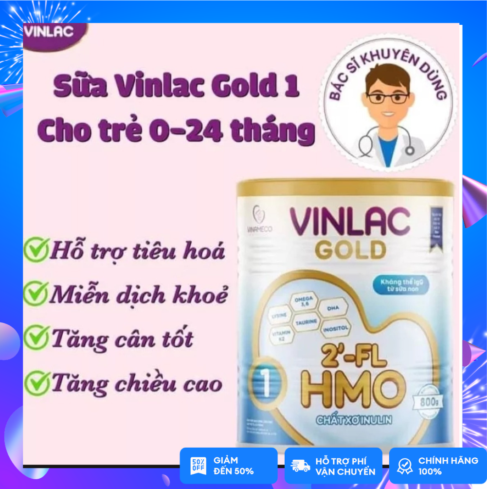 Sữa vinlac gold 1 800g date 2026