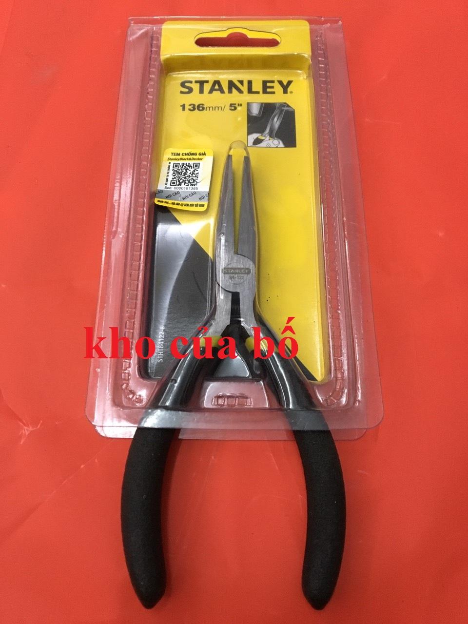 Kềm mỏ dẹp 5 inch stanley stht84122-8