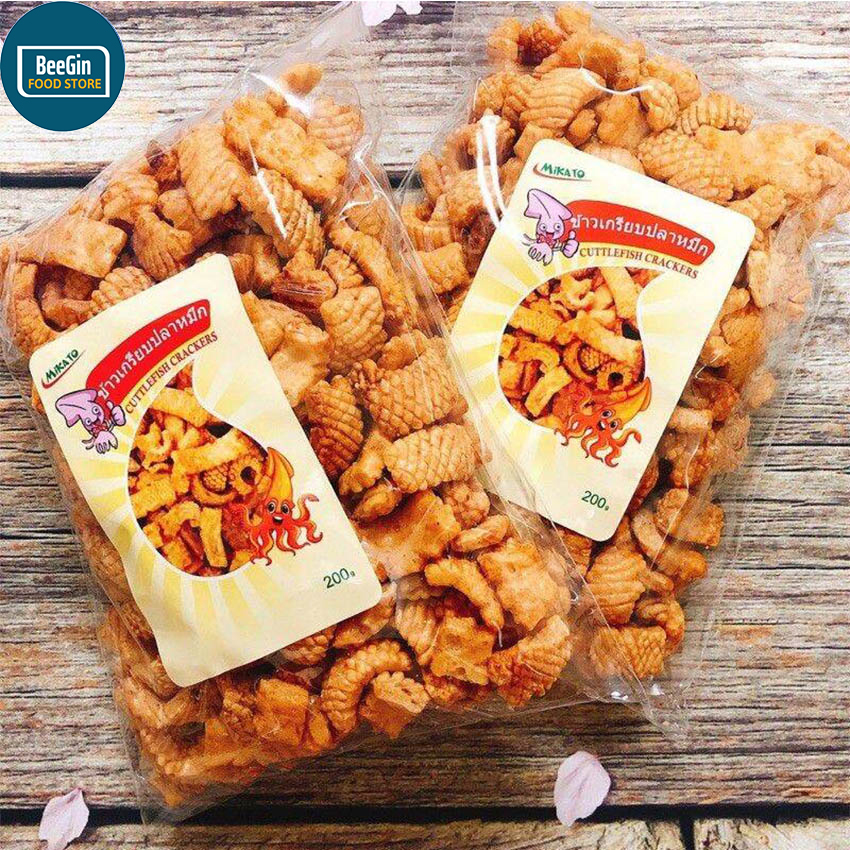 Bánh snack mực thái lan gói 200 gram - sn03 - beegin food