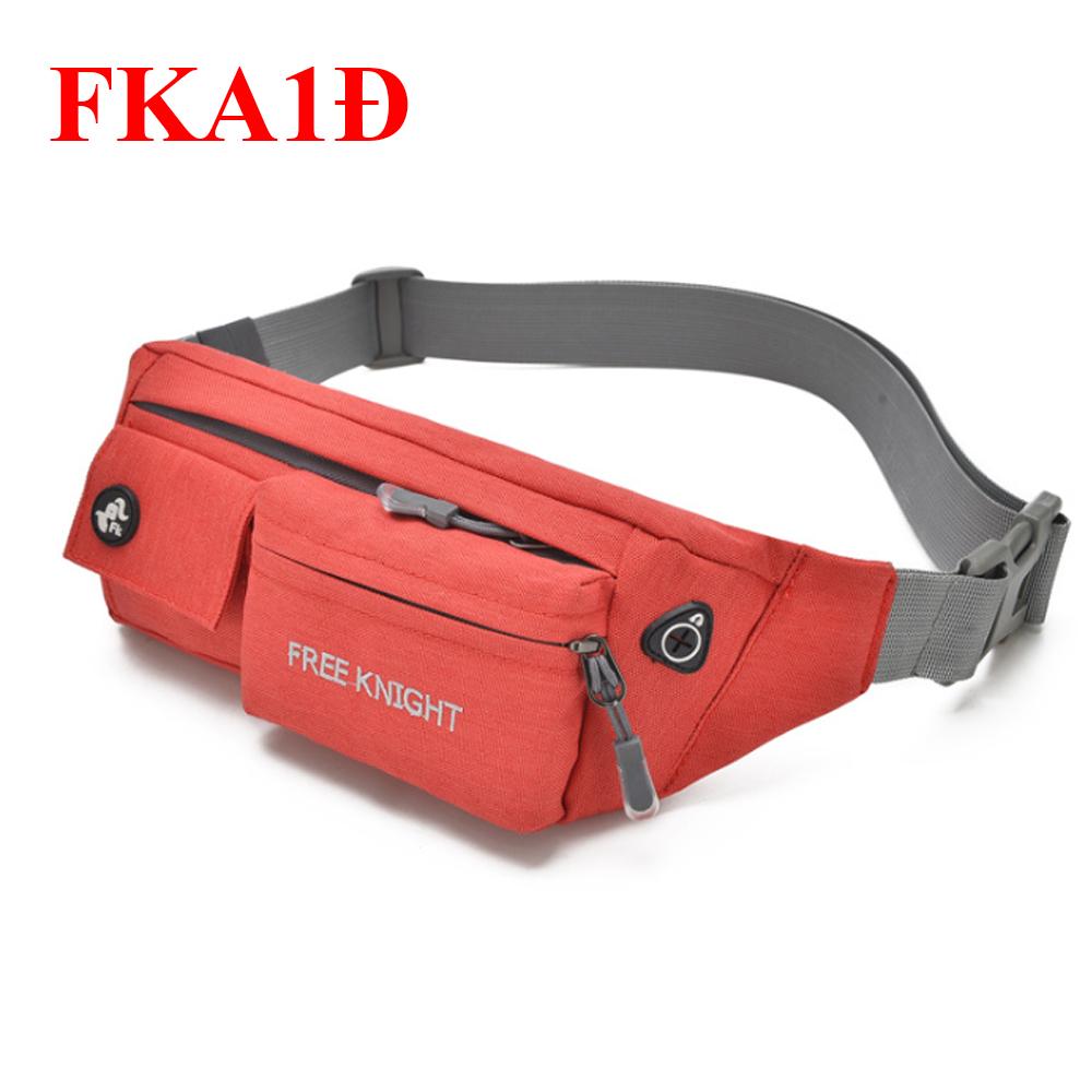 Túi đeo chéo unisex đeo hông bụng freeknight fka1đ - màu đỏ