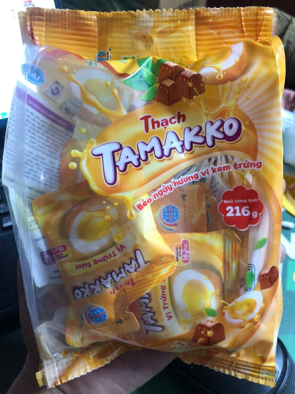 Thạch Long Hải Tamakko vị trứng 216g