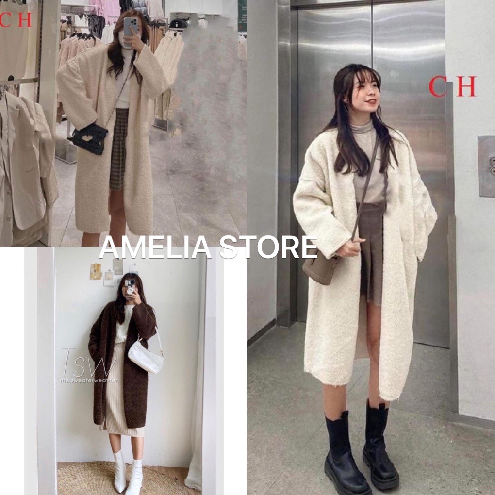 Giảm ₫69,990] Áo Khoác Lông Nữ Dáng Dài Mượt Mà, Áo Khoác Lông Cừu Ulzzang, Áo  Khoác Lông Nữ Trắng, Nâu, Áo Lông Nữ Thời Trang Hàn Quốc, Amelia, Áo Khoác  Lông