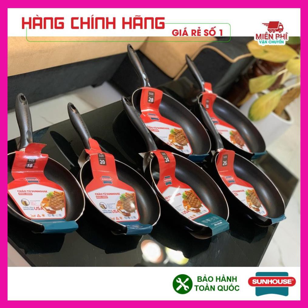 Chảo chống dính, chảo từ sunhouse shm20 - loại size 20 cm - h3c store