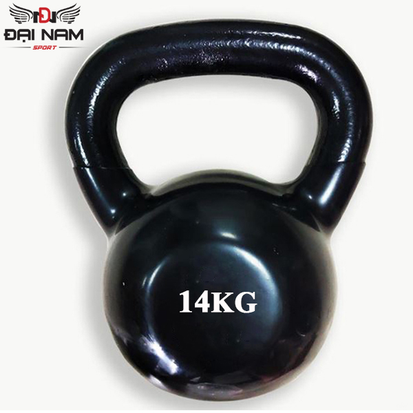 Tạ bình vôi,tạ ấm,tạ quai xách bọc cao su 14kg cao cấp đại nam sport