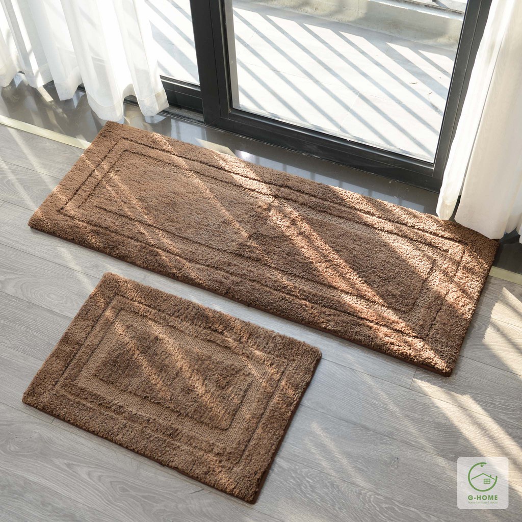 Thảm lau chân, thảm chùi chân sợi len lông cừu cao cấp Kích thước 40x60cm và 50x120cm