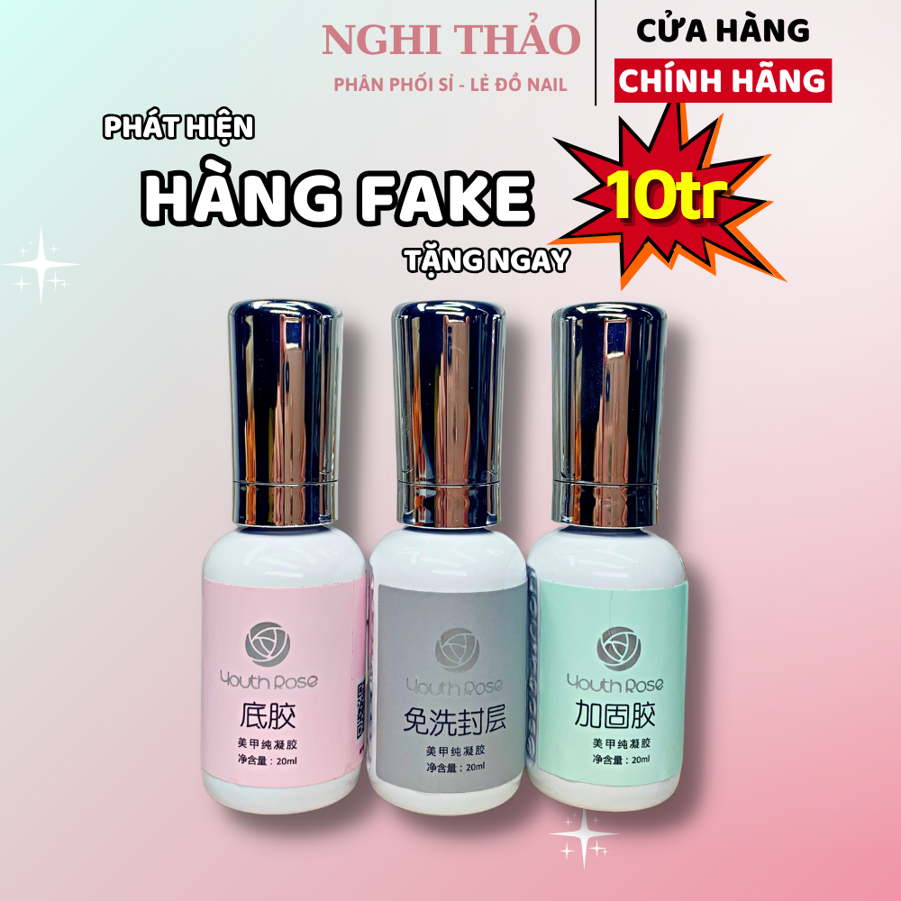 Base top cứng móng hoa hồng cao cấp chính hãng 20ml