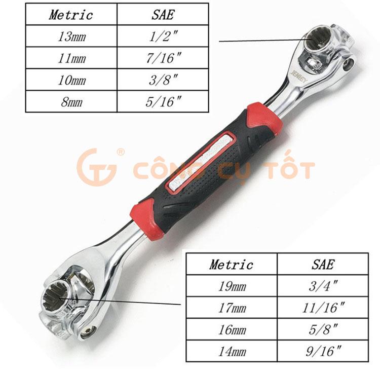 Cà lê mỏ lết đa năng xoay 48 trong 1 siêu hot