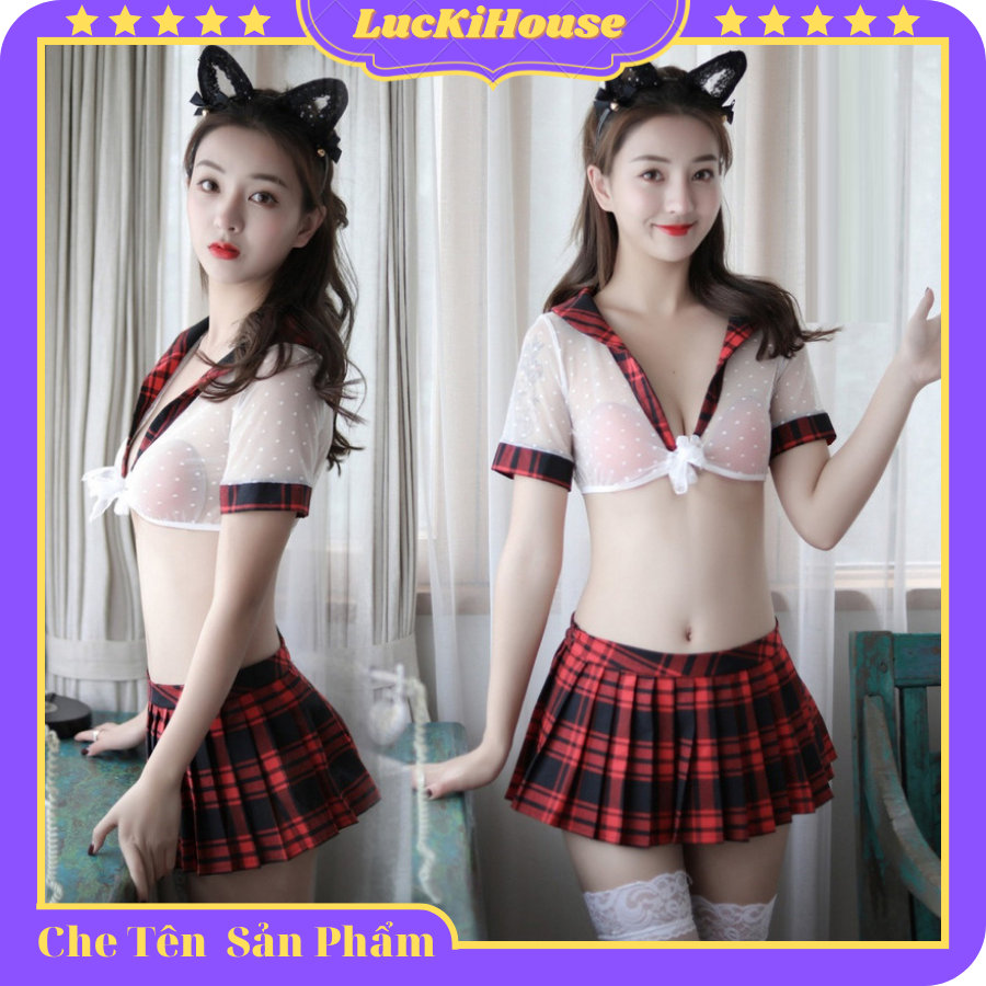 Bộ cosplay học sinh sexy quyến rũ 8617 💕 bộ ngủ sexy , bộ hóa trang💕💕