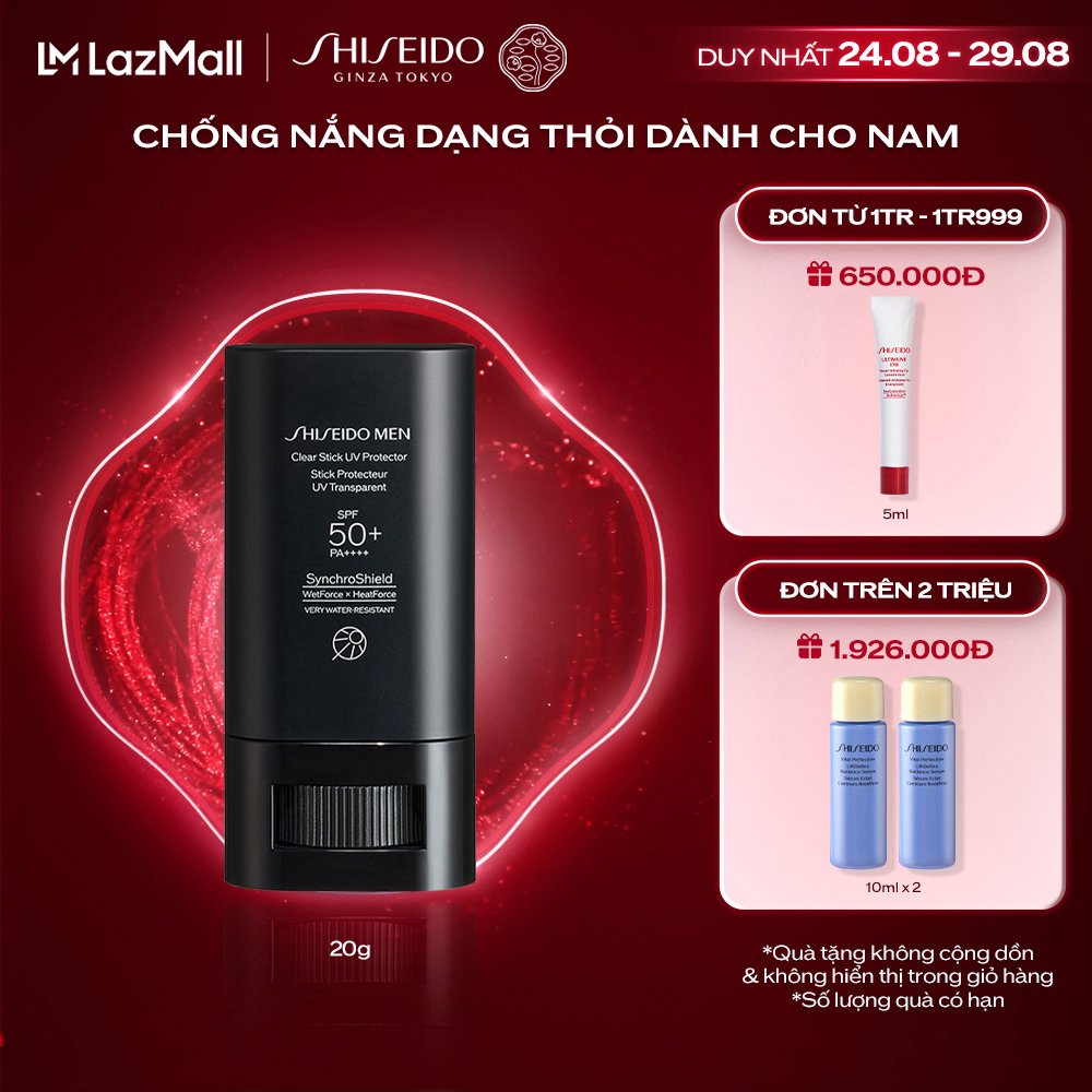 Chống nắng dạng thỏi Shiseido Men Clear Stick UV Protector 20G