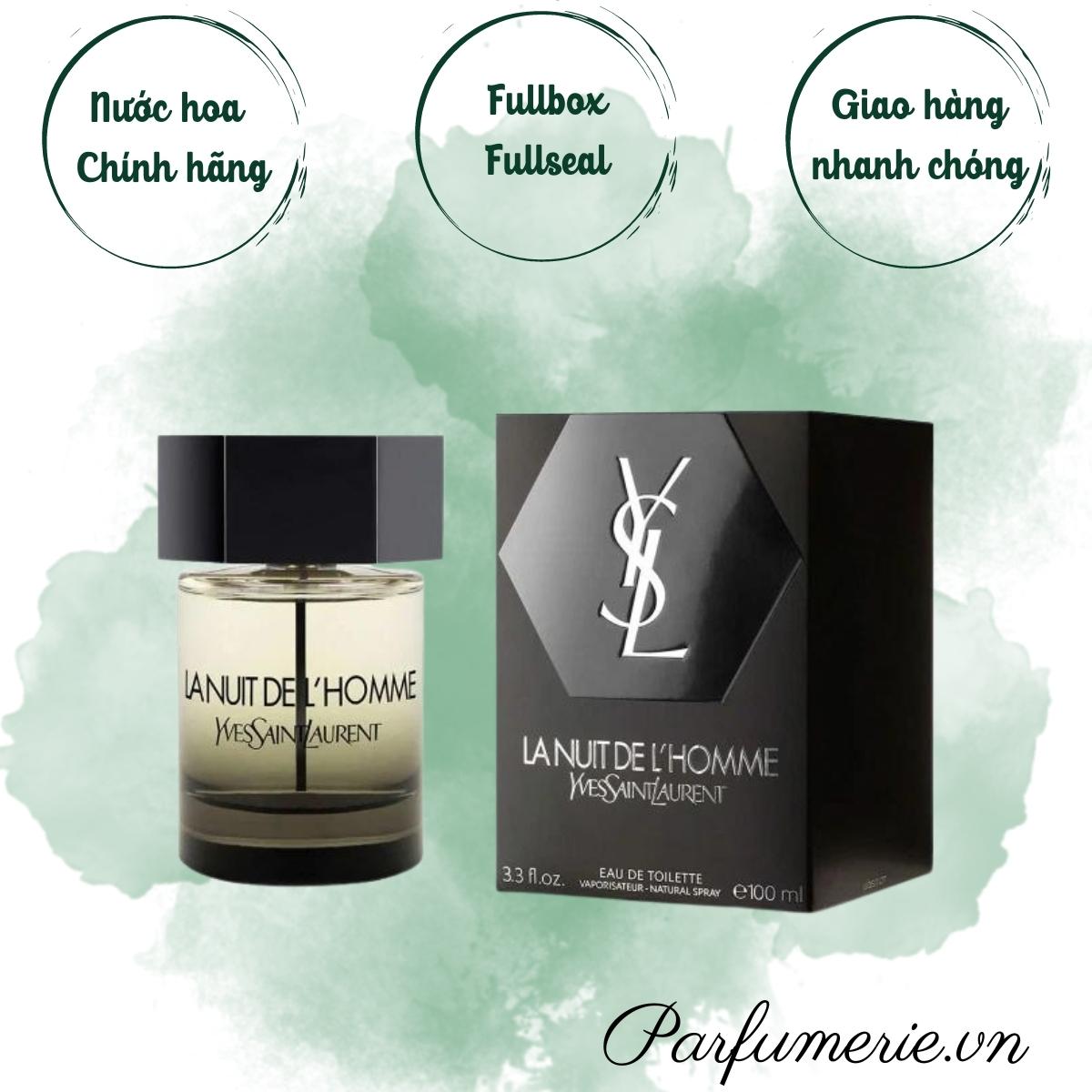 Fullbox 100ml Nước hoa LA NUIT Edt; Nước hoa nam quyến rũ, cuốn hút, mạnh mẽ