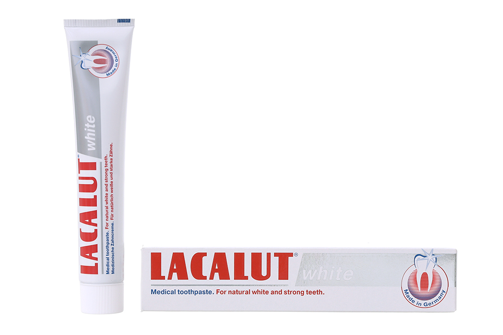 Kem đánh răng lacalut white 75ml - hàng nhập khẩu đức