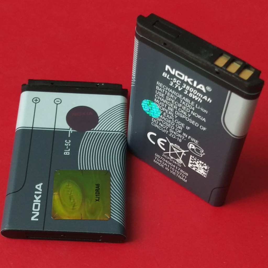 Pin Nokia BL-5C dành cho Nokia 1202;1280;2255;1110;Asha205;C2-00;6630;6681;2700c;6030;3110c;2300;2610;2600;X2