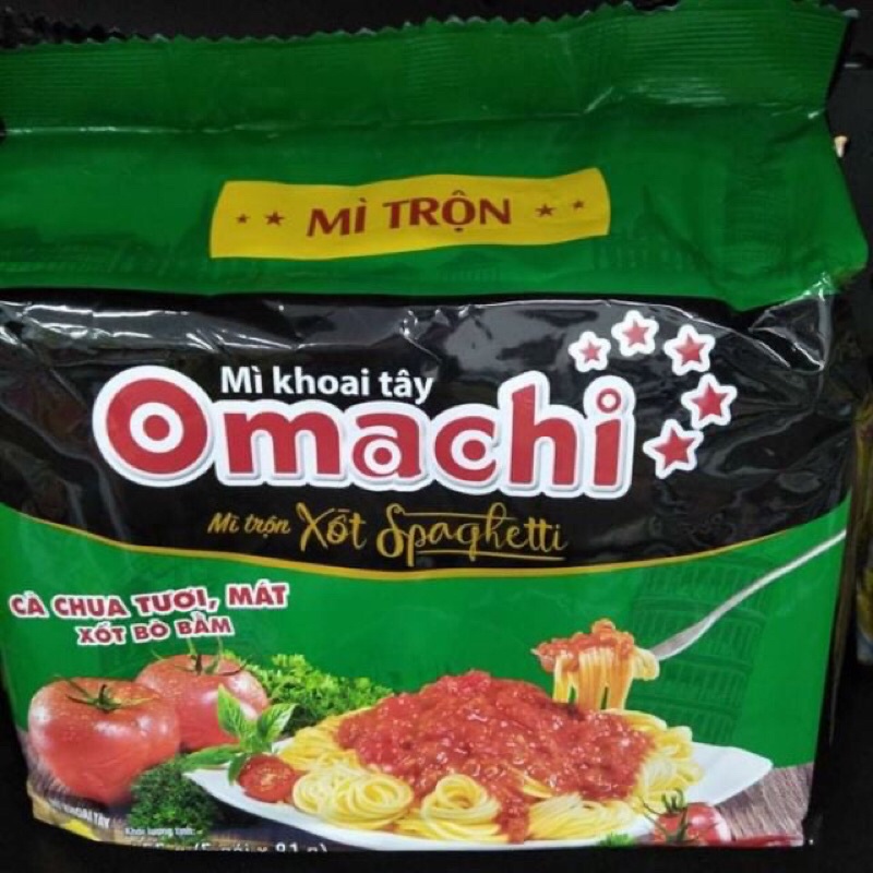Túi 5gói Mì Omachi trộn Spaghetti