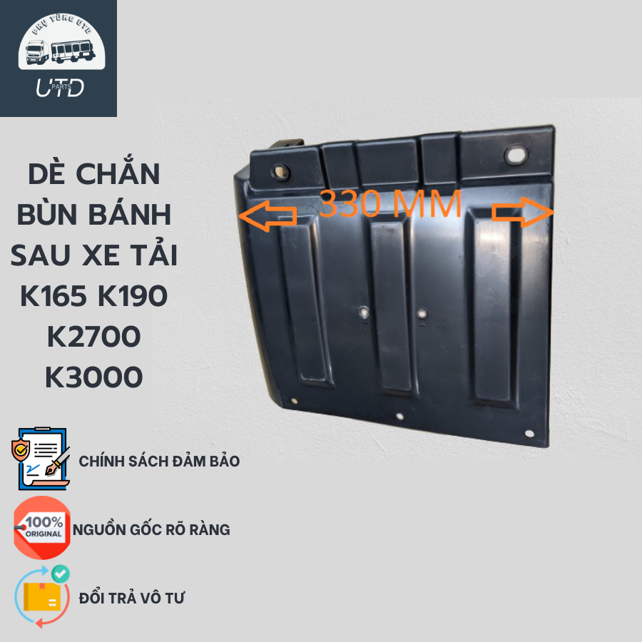 DÈ CHẮN BÙN XE TẢI K200 K165 K140 K190 K2700 K3000