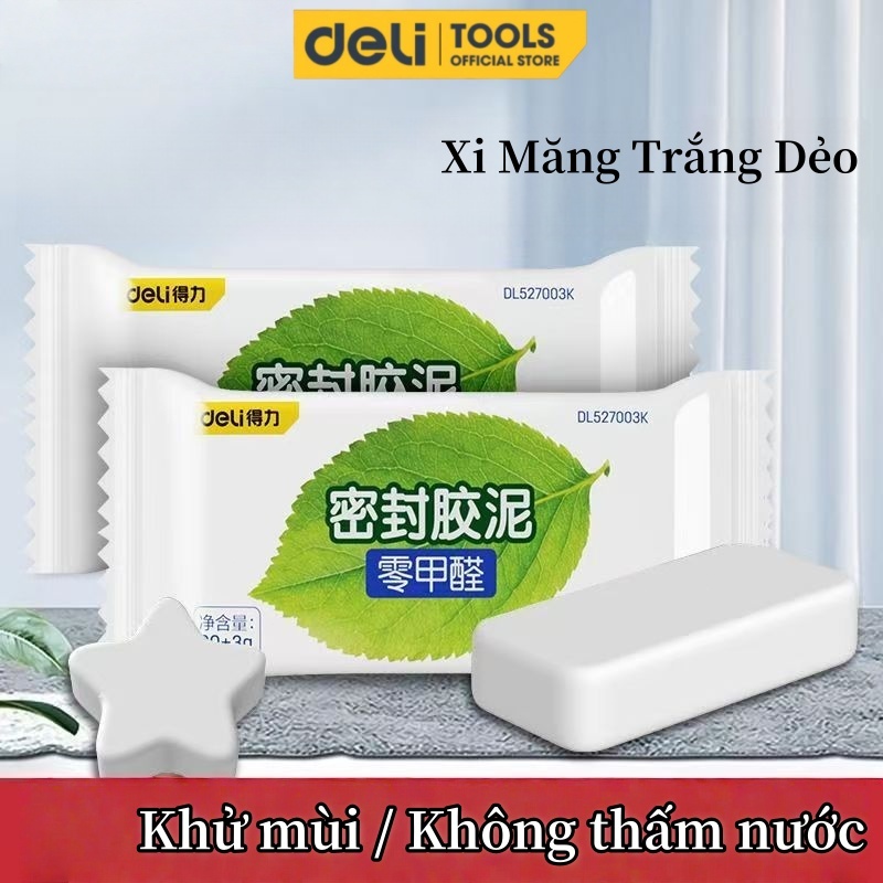 Deli Xi măng dẻo Bịt Lỗ Điều Hoà Đường Ống Nước Siêu Keo Dán Lỗ Tường Bằng Xi Măng