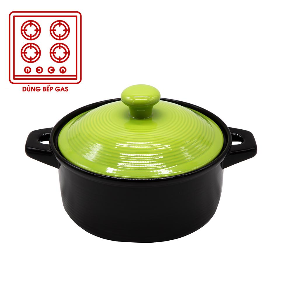 Nồi sứ royalcooks 4l – nắp xanh táo