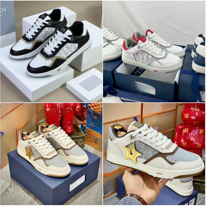 Hot 2024Giày Thể Thao Dj/or Nam Nữ B27 Cbristian Dj_o 1947 Full Màu Nâu Đen Đỏ Sneaker Hàng Quảng Châu Cao Cấp