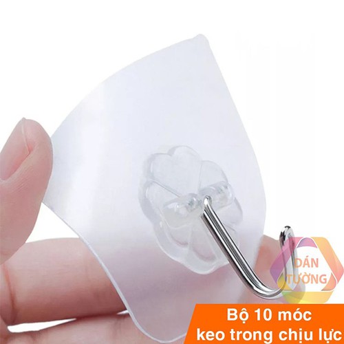 Combo 10 móc dán tường siêu dính bền chắc